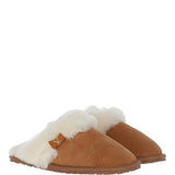 Women's Classic  Suede Sheepskin Slippers Tan: FEN-LADIES SLIPPERS