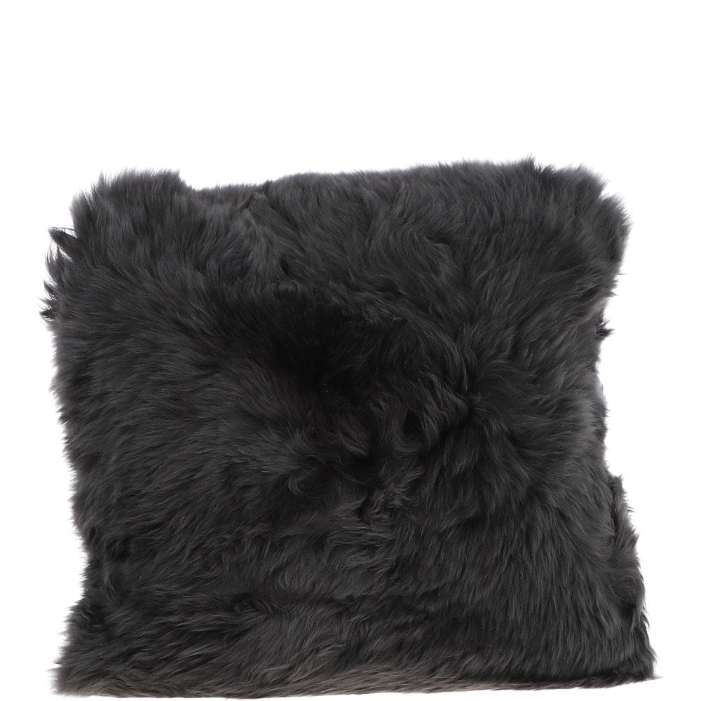 Ashwood Sheepskin Cushion Coal