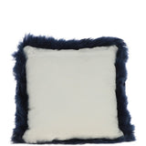 Ashwood Sheepskin Cushion Indigo