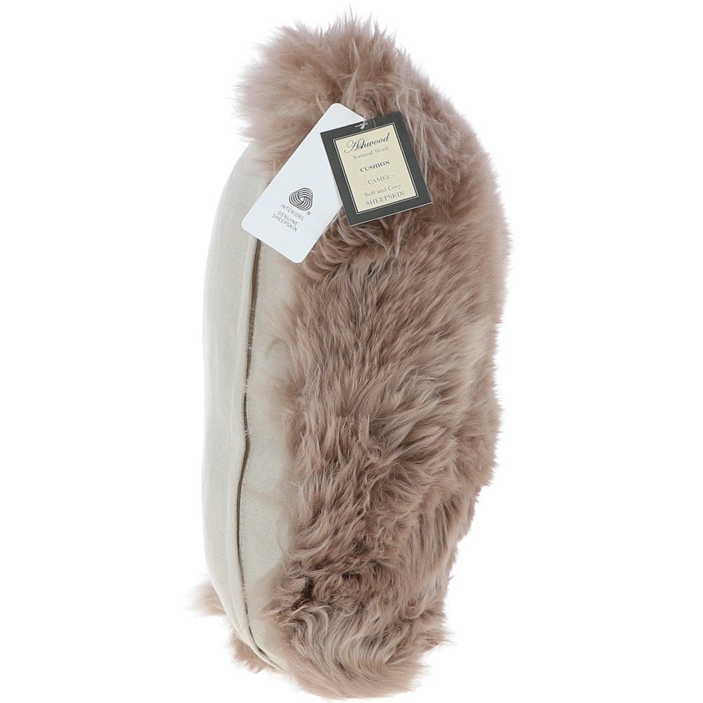 Ashwood Sheepskin Cushion Camel