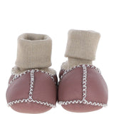 Fenland Unisex Kids Sheepskin Booties Dusty Pink: CUTIE BOOTIE