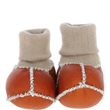 Fenland Unisex Kids Sheepskin Booties Mustard: CUTIE BOOTIE