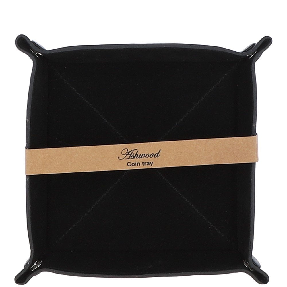 Ashwood Luxury Leather Desk Set Black: GS-1298