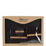 Ashwood Luxury Leather Desk Set Brown: GS-1298