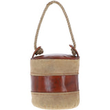 Ashwood Leather Cotton Door Stopper Brown: KI-026