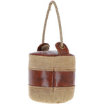 Ashwood Leather Cotton Door Stopper Brown: KI-026