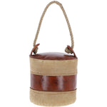 Ashwood Leather Cotton Door Stopper Brown: KI-026