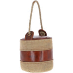 Ashwood Leather Cotton Door Stopper Brown: KI-026