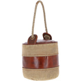 Ashwood Leather Cotton Door Stopper Brown: KI-026