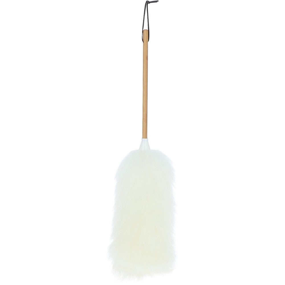 Ashwood Lambswool Duster with Solid Wooden Handle Natural: LAMBSWOOL DUSTER