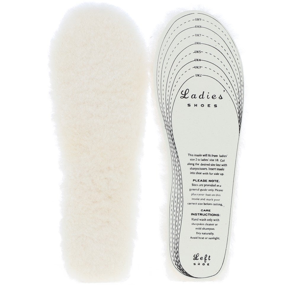 Fenland Ladies Sheepskin Insoles Natural