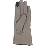 Ashwood Women's Zip and Stitch Detail Leather Gloves Stone: 896