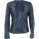 Ashwood Leather Jacket Navy: AWL-281