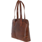 Ashwood Croc Print Leather Workbag Cognac: L-77