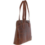 Ashwood Croc Print Leather Workbag Cognac: L-77