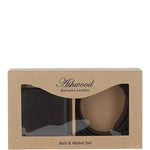 Luxury Leather Belt and Wallet Gift Set Brown: GS-1250