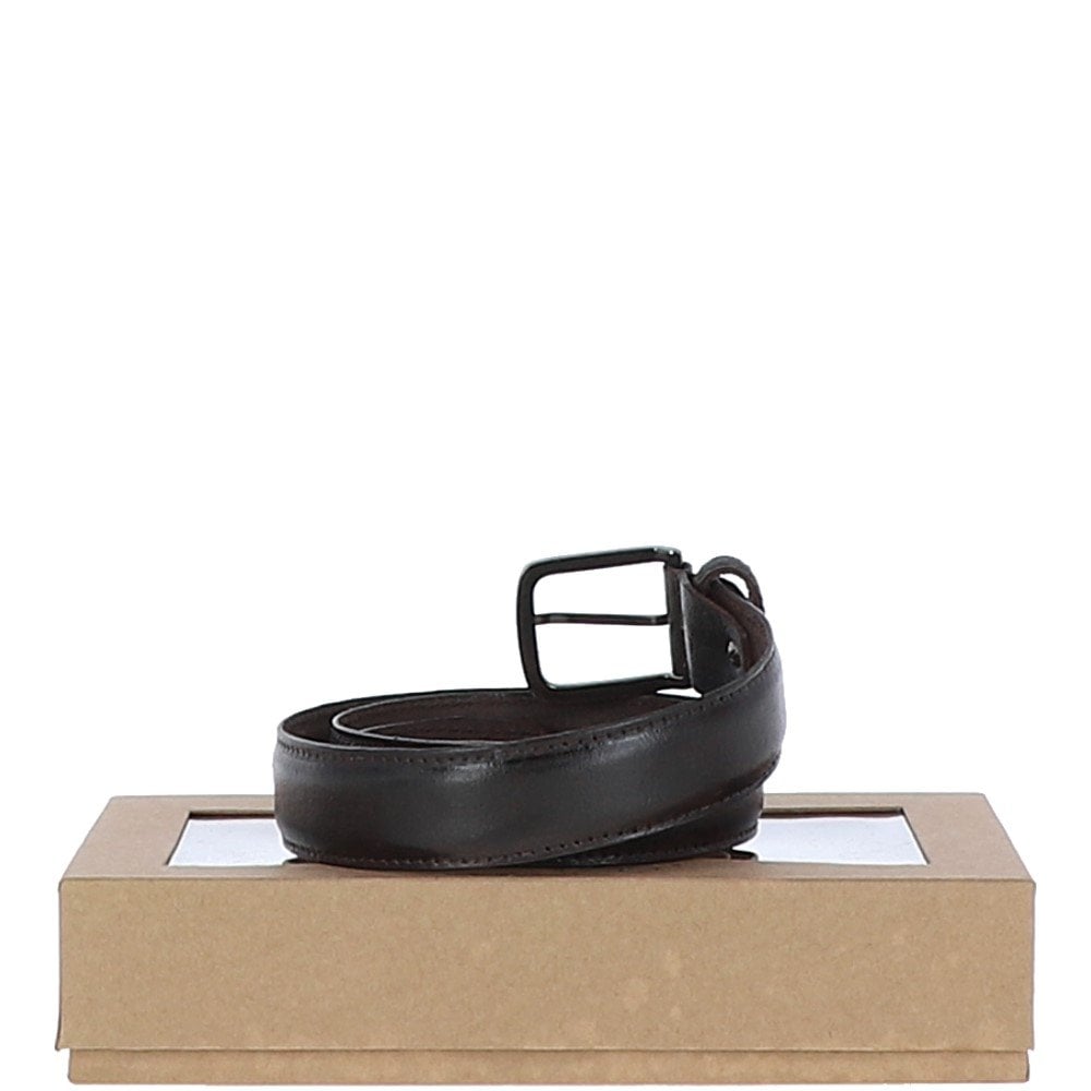 Luxury Leather Belt and Wallet Gift Set Brown: GS-1250