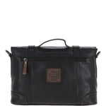 Medium Leather Work Briefcase Black/mud : 4554