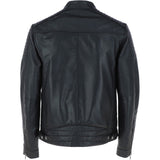 Mens  Leather Biker Jacket Black: G-6400