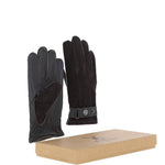 Fenland Leather and Suede Gloves Dk Brown: FEN-1006