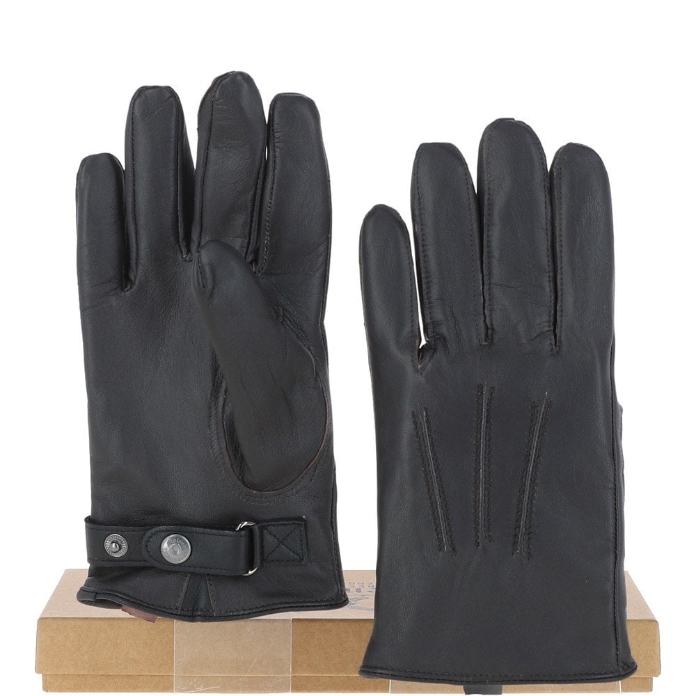 Fenland Leather Gloves Dk Brown/Blk: FEN-1009