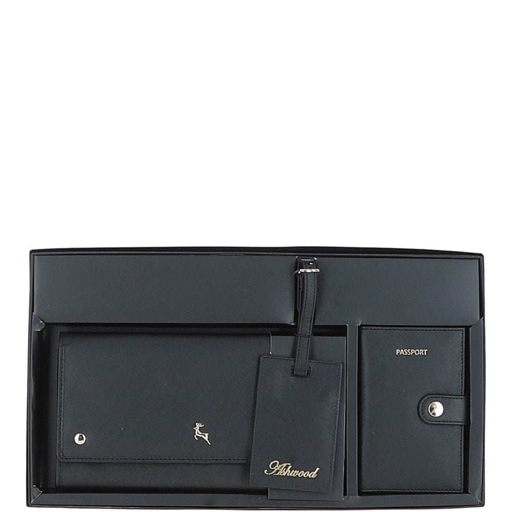 Ashwood Woman's Gift TRAVEL SET Black