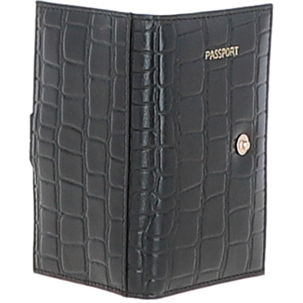 Ashwood Woman's Gift TRAVEL SET Black/Croc