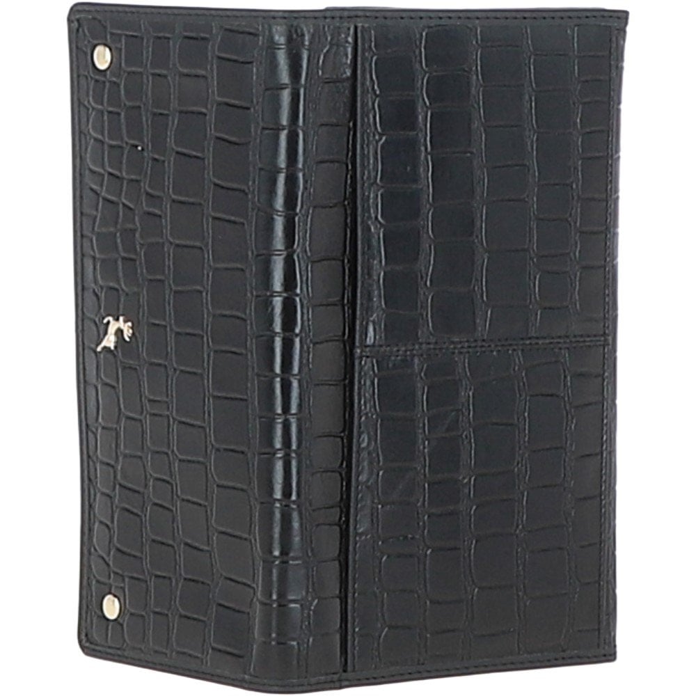 Ashwood Woman's Gift TRAVEL SET Black/Croc