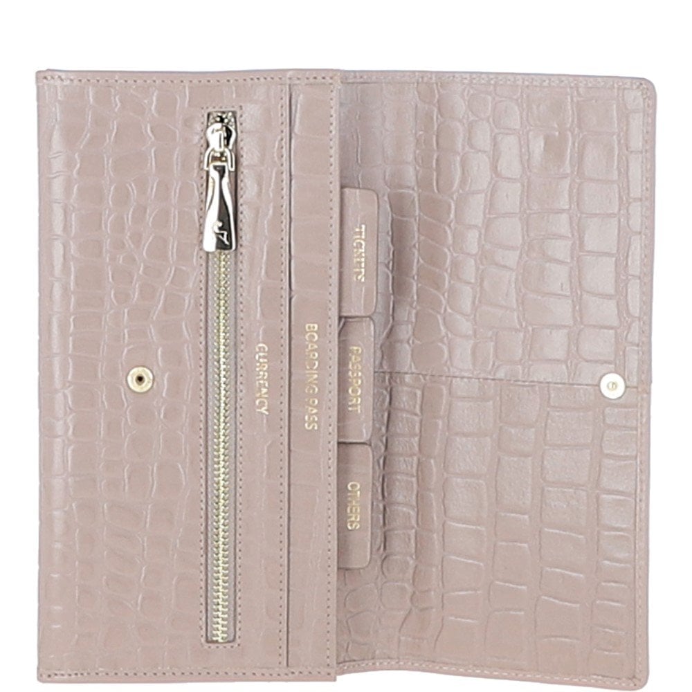 Ashwood Woman's Gift TRAVEL SET Mushroom Croc