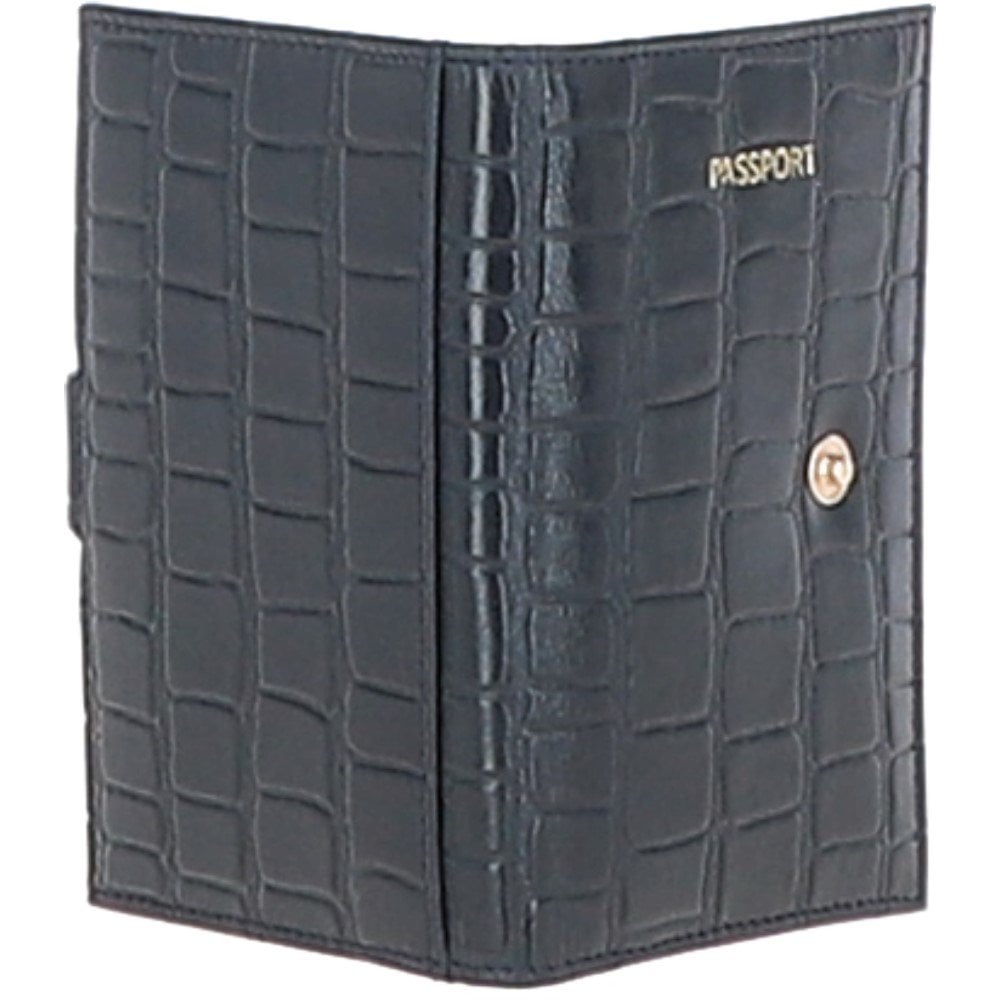 Ashwood Woman's Gift TRAVEL SET Navy/croc