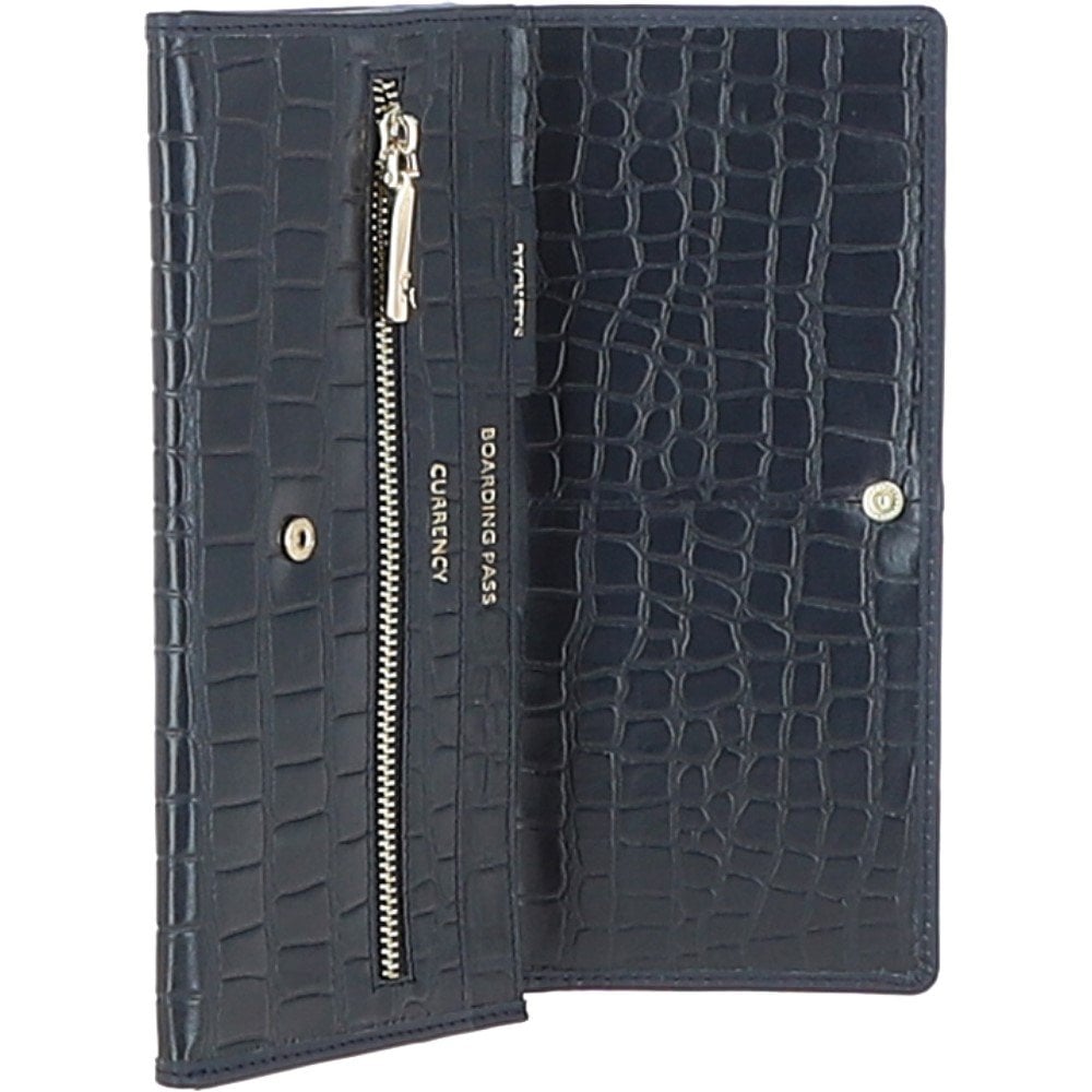 Ashwood Woman's Gift TRAVEL SET Navy/croc