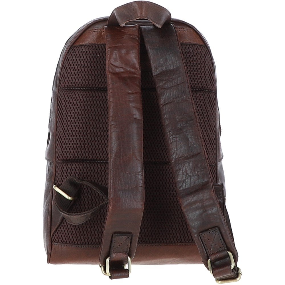 Ashwood Unisex Leather Backpack Brandy : G-38