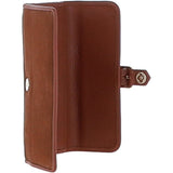Ashwood 10 Card Suede Leather Purse Tan: S-21