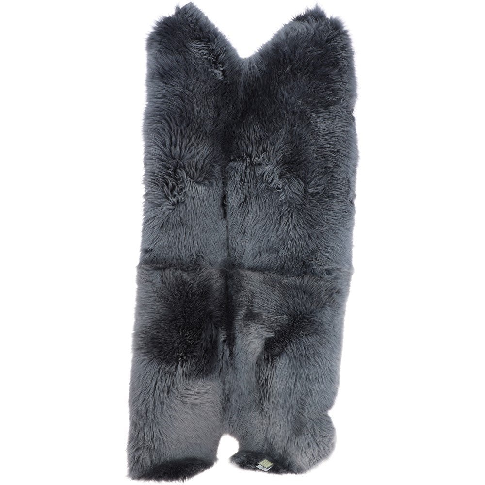 Ashwood Quad Australian Sheepskin Rug Dk Grey