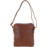 Mens Leather Messenger Bag Chestnut: GB Logan