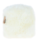 Fenland Sheepskin Pouffe Stool Ivory: FF-POUFFE
