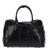 Medium Weekend Leather Holdall Black: Harry