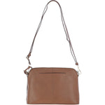 Women's Leather Shoulder Handbag Tan: 63787