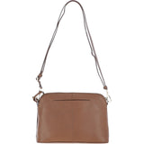 Women's Leather Shoulder Handbag Tan: 63787