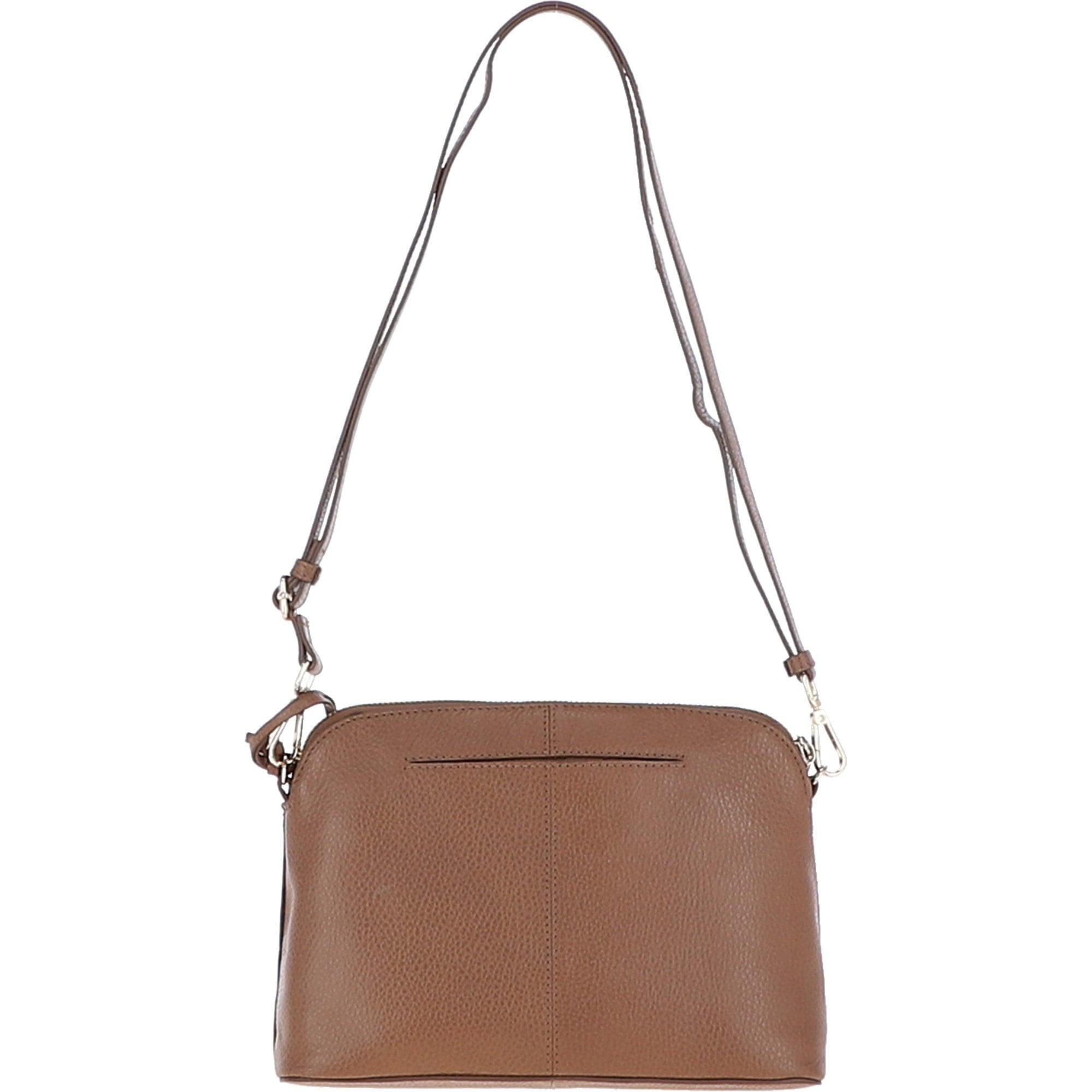 Women's Leather Shoulder Handbag Tan: 63787