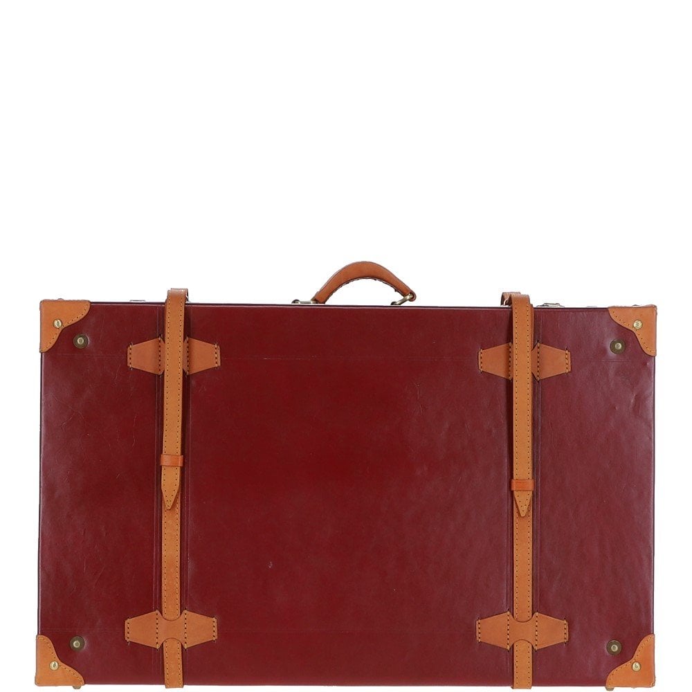 Ashwood Vintage Large Leather Trunk Red: VIN-26