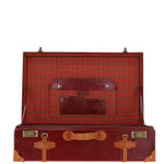 Ashwood Vintage Large Leather Trunk Red: VIN-26