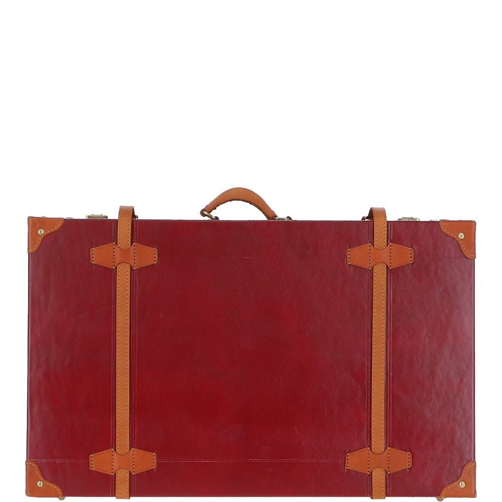 Ashwood Vintage Large Leather Trunk Red: VIN-26