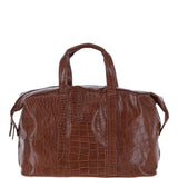 Mens Large Travel Holdall Cognac/croc : Paddington