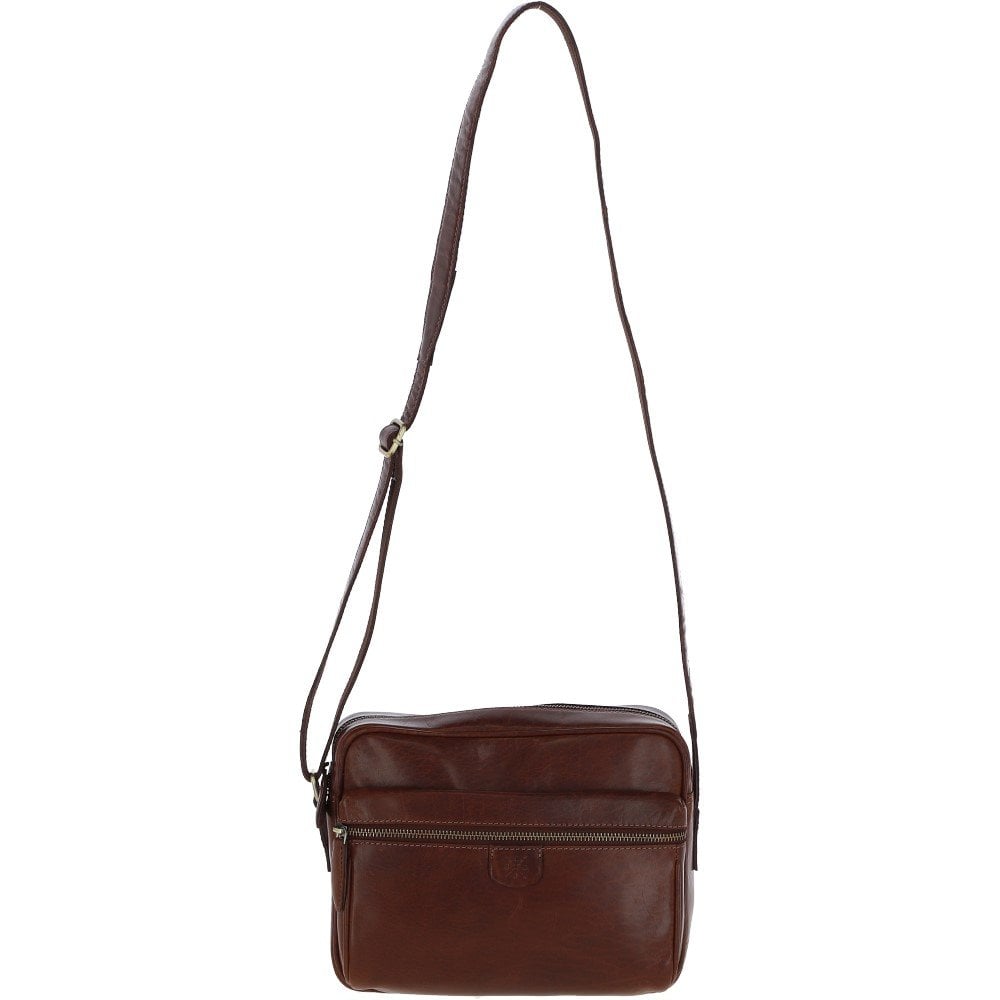 Leather Body Bag – Chestnut Tan T 72