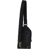 Ashwood Three Pocket Leather Sling Bag - Black: T-75