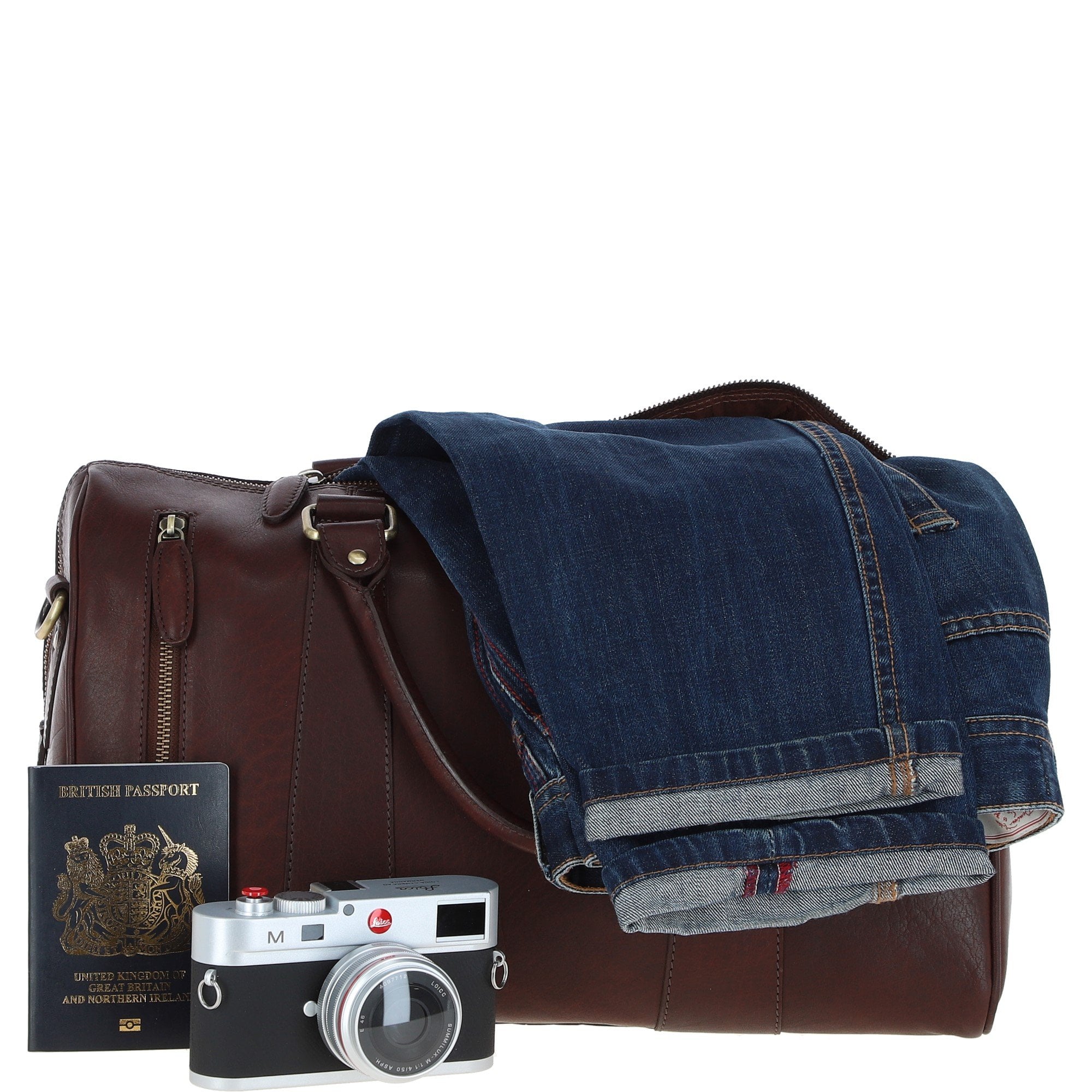 Ashwood Leather Holdall – Chestnut Tan: T-76
