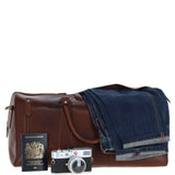 Ashwood Large Leather Holdall – Chestnut Tan: T-77