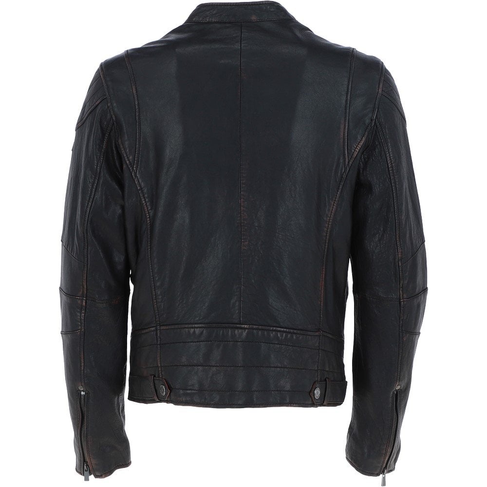 Trapper Leather Jacket Black : Largo