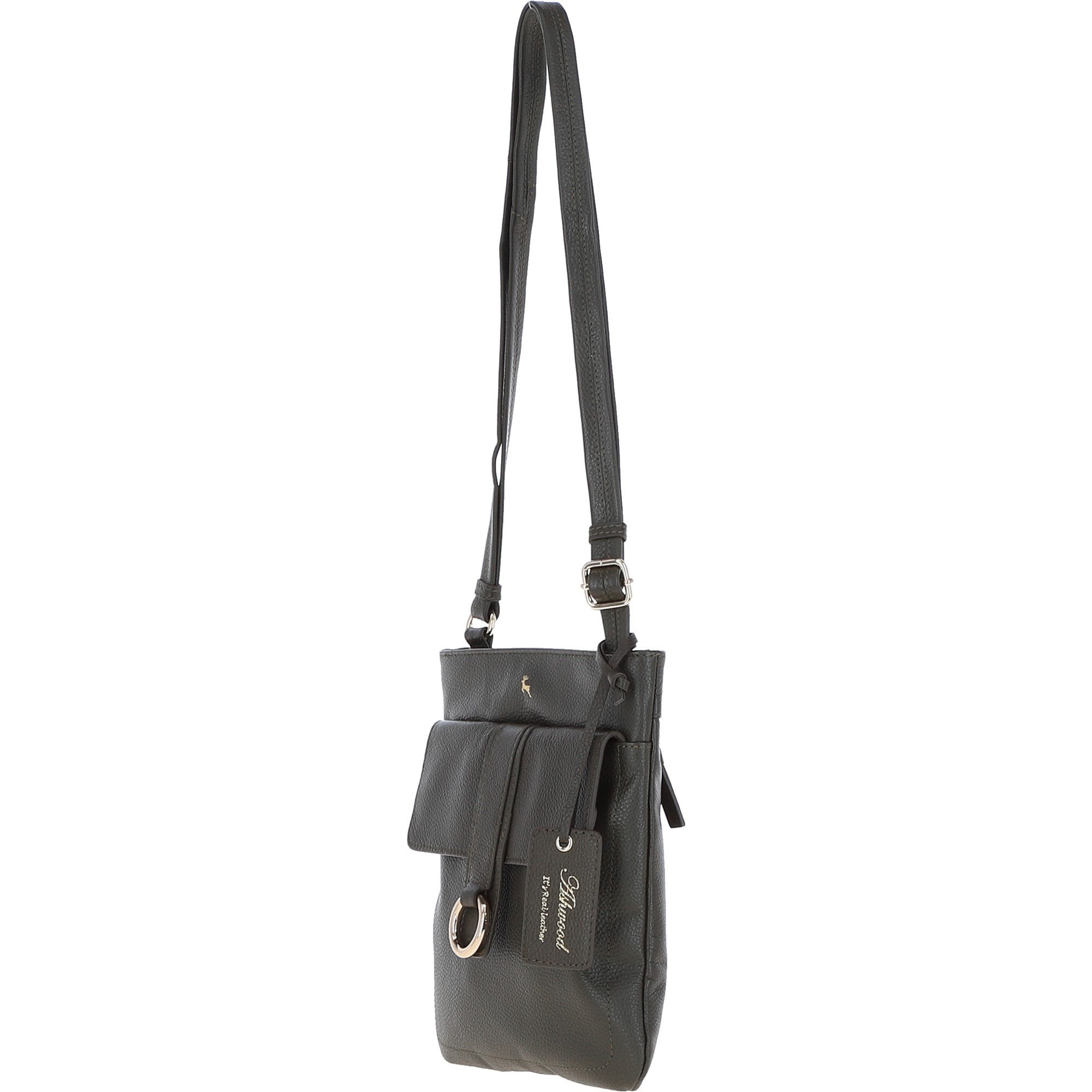 Ashwood Leather Crossbody Bag Khaki: 64033